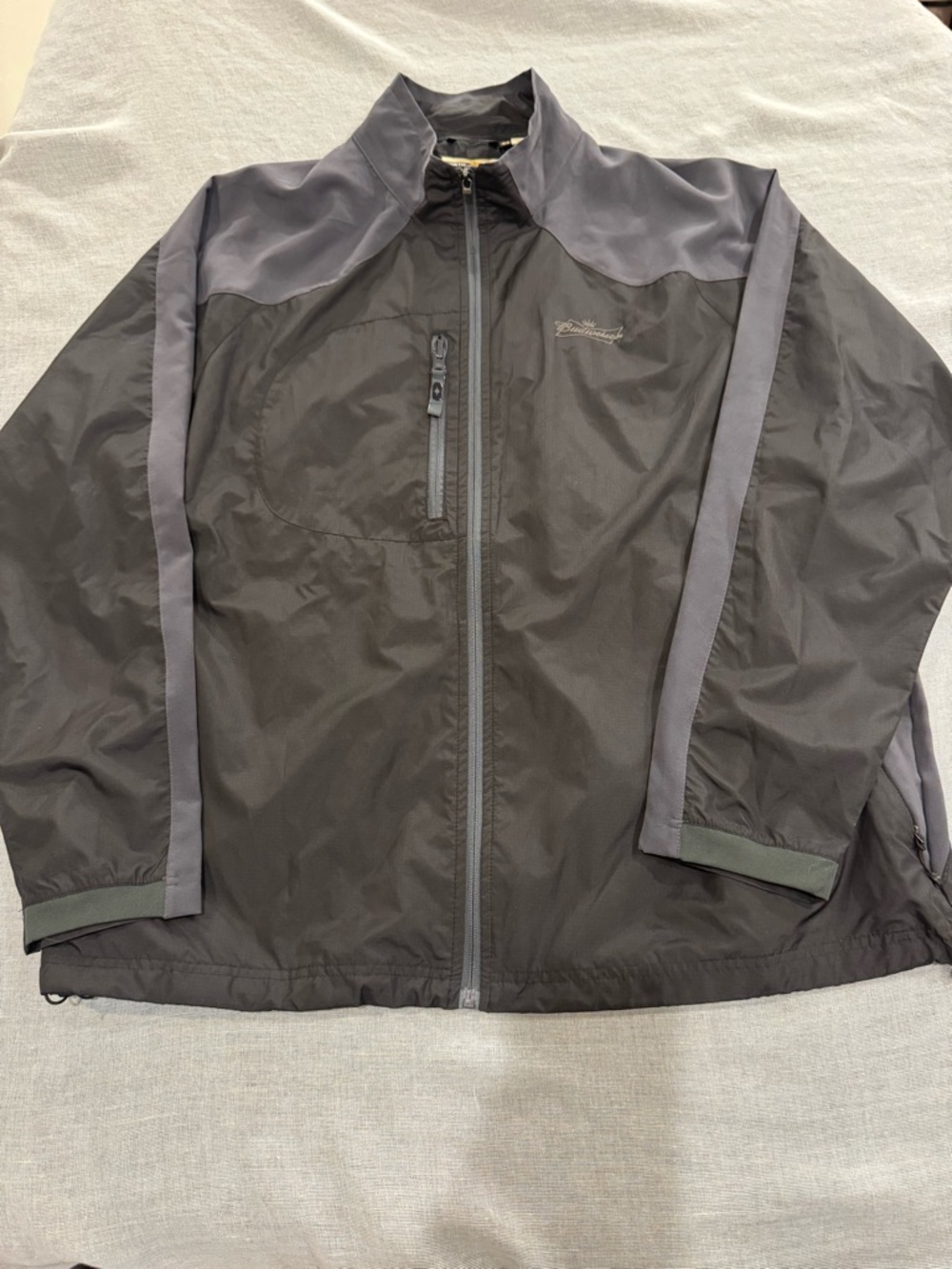 Budweiser Logo Men's Windbreaker Jacket 
Sz. XL Golf Preppy